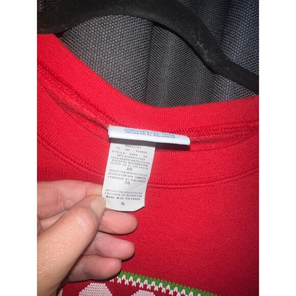 Ugly Christmas Sweater Xmas Sweatshirt Crewneck Size XL - Picture 2 of 3